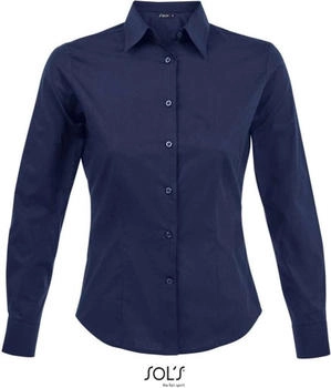 Sol's Eden Bluse Langarm PC338 dunkelblau