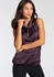 Laura Scott Blusentop aus Satin und Jersey rot bordeaux