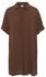 Lascana Longbluse Knopfleiste braun