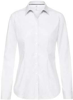 Greiff Damen Business-Bluse Langarm Kent Regular Fit weiß