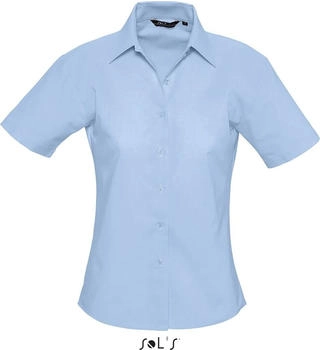 Sol's Oxford-Kurzarmbluse Elite sky blue L610