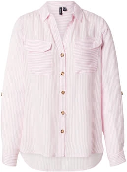 Vero Moda Bluse 'VMBUMPY' hellpink wei&szlig; 23345050