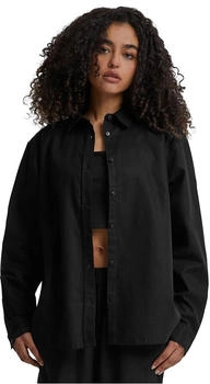 Urban Classics Linen Mixed Oversized Shirt TB6847 schwarz