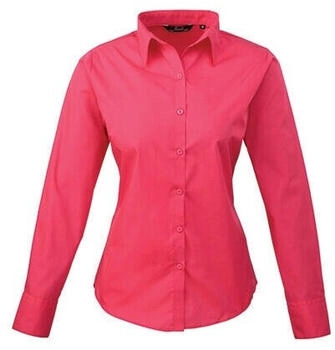 Premier Workwear Poplin Langarm-Bluse