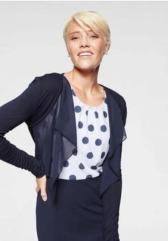 Aniston Bolero leicht transparentem Vorderteil marine