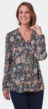 GOLDNER Damen Bluse blau mehrfarbig 9231570