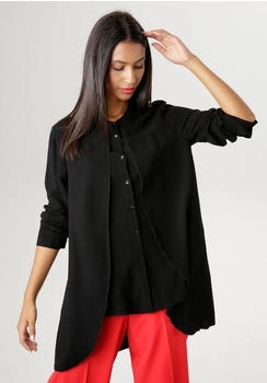 Aniston Longbluse im Lagenlook schwarz