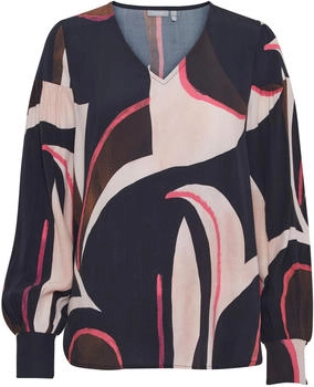 Fransa Bluse 'Lena' beige navy