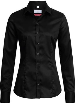 Greiff Corporate Bluse PREMIUM Damen bügelfreischwarz