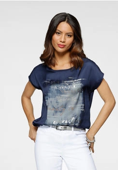 Laura Scott Damen Shirtbluse marine