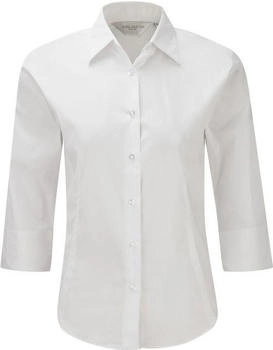 Russell Easy Care Bluse 4-Ärmel weiß