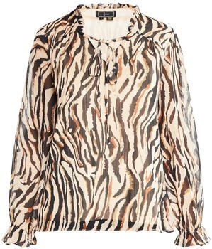 Faina Damen Bluse creme gold orange schwarz
