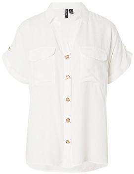 Vero Moda VMBUMPY S S Shirt WVN GA NOOS Kurzarmbluse wei&szlig;