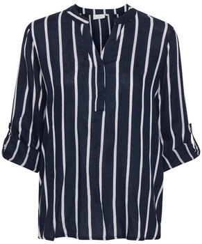 Kaffe Langarm-Bluse KAstridy midnight marine chalk