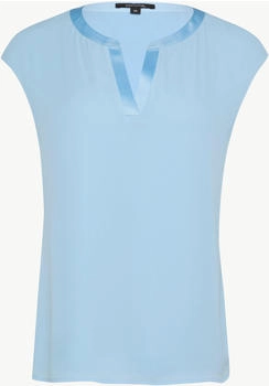 Comma Shirtbluse Kurzarm Split-Neck 5084 BLUE