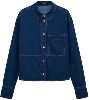 someday. Langarmbluse ZAPIRA Loose Dark Blue Baumwolle