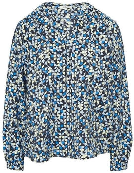 S.Oliver Bluse aus Viskosemix blau schwarz 2161111 59A1