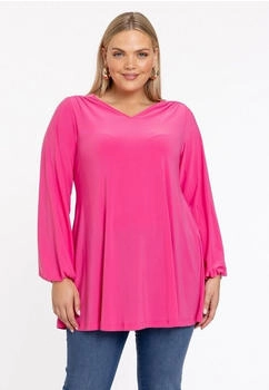 Yoek Tunika V-Ausschnitt pink