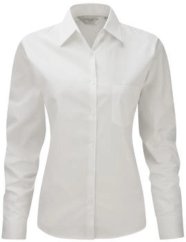 Russell Baumwoll-Hemd Bluse langärmlig BC2734