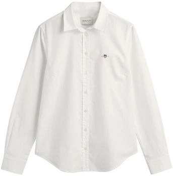 GANT Popeline Bluse breite Streifen weiß
