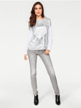 Heine Oversized Shirt gemustert weiß 18876900