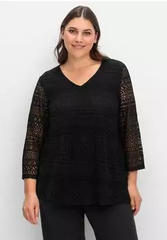 Sheego Bluse schwarz 20380013