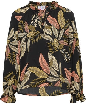 IZIA Dedica Kunstleder Bluse schwarz