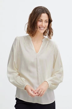 Fransa FRPARTY BL Damen Langarmbluse V-Ausschnitt elastischer Ärmelabschluss Regular Fit 100% Viskose