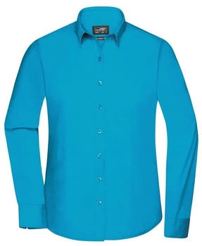 James & Nicholson Langarm Bluse 'JN677' türkis