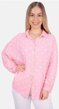 Seasons of April Musselinbluse Herzen liya light pink weiß