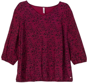 Sheego Bluse beere schwarz