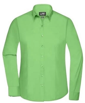 James & Nicholson Langarm Bluse 'JN677' lime-green