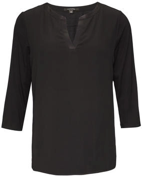 Comma Shirt 4-Ärmel Tunika-Ausschnitt Viskose-Mix Satin Chiffon