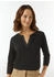 Comma Shirt 4-Ärmel Tunika-Ausschnitt Viskose-Mix Satin Chiffon