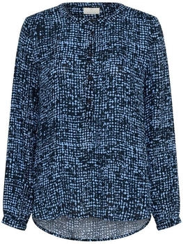Kaffe Langarmbluse KApollie midnight blau grafik-punkte