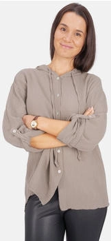 Seasons of April Musselin Hemdbluse Camila oversized taupe