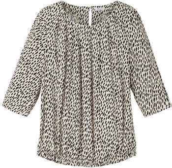 Sheego Bluse ecru schwarz