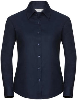 Russell Easy Care Oxford Bluse Langarm BC1022