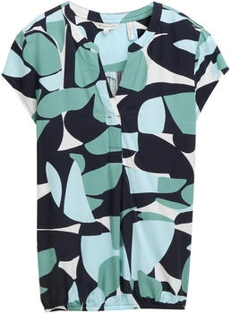 Tom Tailor Bluse mit Muster green dots and shapes design (1045238_37800)