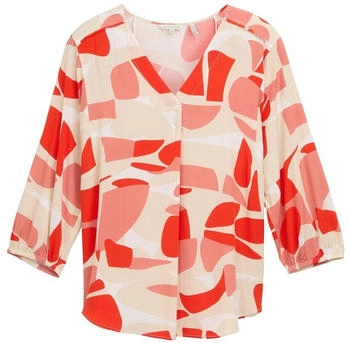 Tom Tailor Bluse mit Muster red dots and shapes design (1046190_37799)