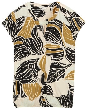 Tom Tailor Bluse mit Muster neutral cut leaves design (1045238_37999)