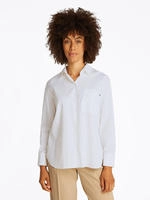 Tommy Hilfiger Hemd WW0WW45612 Wei&szlig; Regular Fit Damen