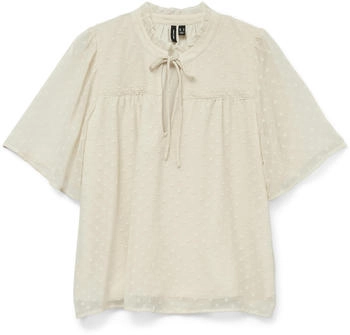 Vero Moda Vmleah SS Spitzenoberteil pumice stone