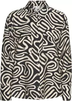 Vero Moda Bluse 'VMVIGDIS' ecru schwarz Art Nr 24213372