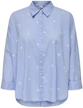 Only Bluse 'ONLNEW LINA' rauchblau hellblau