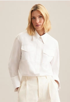 Seidensticker Twill-Hemdbluse weiß 637146-0001