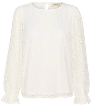 Cream Langarmbluse snow white