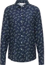 Eterna Printbluse REGULAR FIT navy
