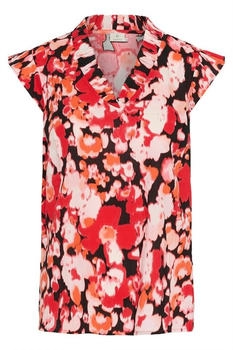 Kaffe Bluse 'KAIssa' orange rot schwarz weiß