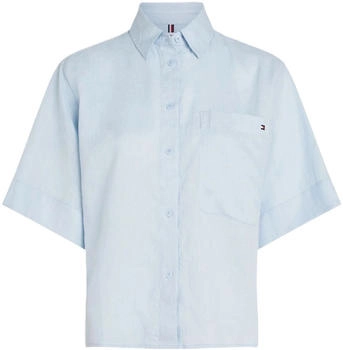 Tommy Hilfiger Leinenhemd C1O blau